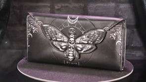 Deaths Head Moth Embossed Purse 18.5cm 8