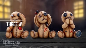 Three Wise Voodoo Dolls 8cm 10