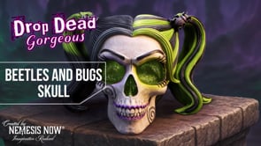 Drop Dead Gorgeous Beetles and Bugs Skull 12.9cm Figurine 10
