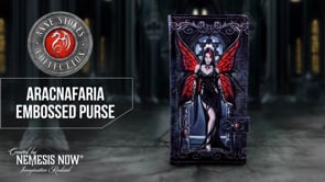 Aracnafaria Embossed Purse by Anne Stokes 18.5cm 8