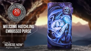 Welcome Hatchling Embossed Purse by Anne Stokes 18.5cm 8