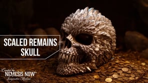 Scaled Remains 15.4cm Decorative Resin Skull 11