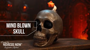 Mind Blown Skull Figurine 14.7cm 9