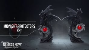 Midnight Protectors Set of 2 Dragon Figures 15cm 8