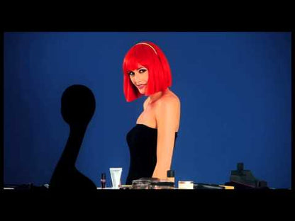 Lola Bob Blunt Wig Fever Adult Black 12" Long 4