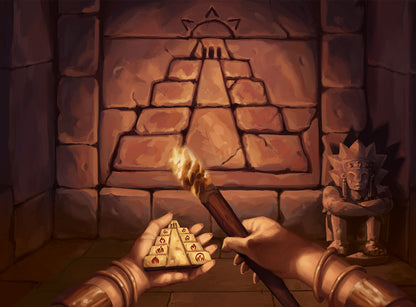 Unfold Victim of the Pyramid Escape Board Game