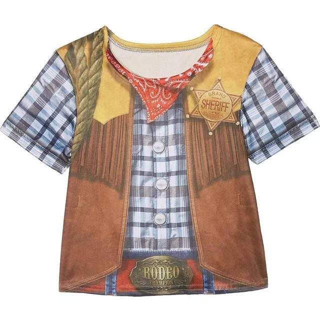 Cowboy T Shirt Boys Wild West Costume