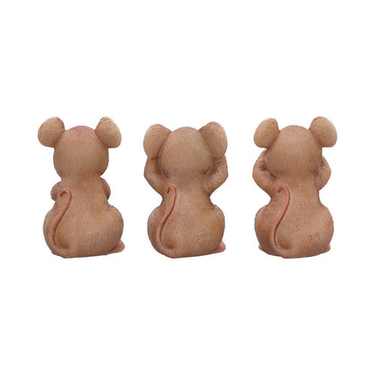 Three Wise Mice Figurines 9cm 3