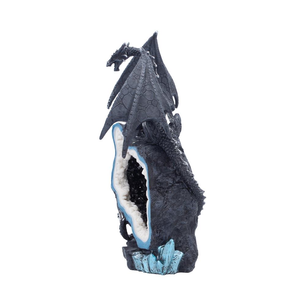 Midnight Custodian Light Up Dragon Figurine Geode 20.5cm 2