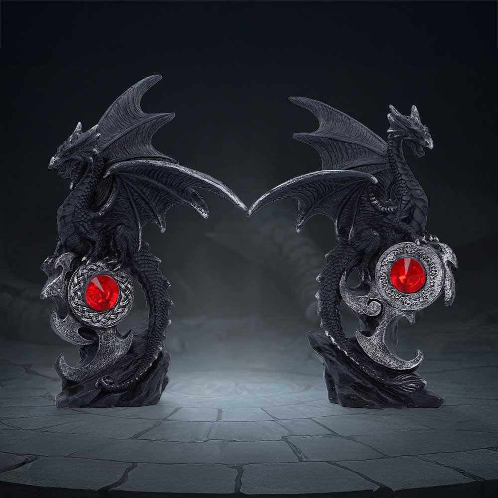 Midnight Protectors Set of 2 Dragon Figures 15cm 6