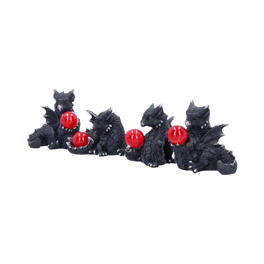 Midnight Treasures Set of 4 Dragon Figurines 5.5cm 1