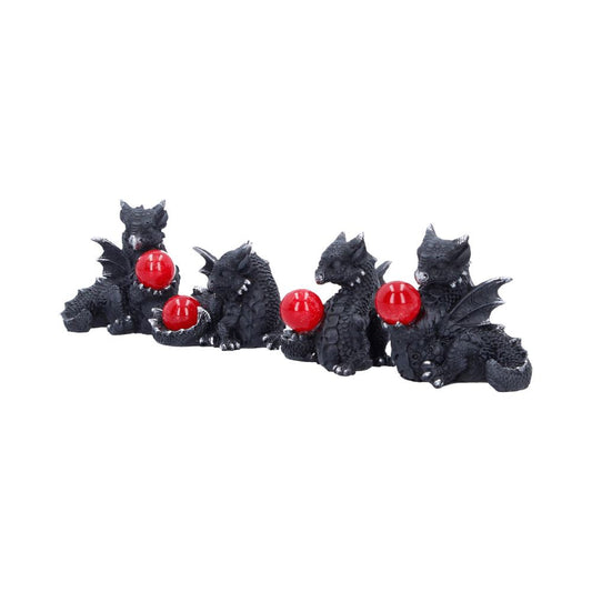 Midnight Treasures Set of 4 Dragon Figurines 5.5cm 1