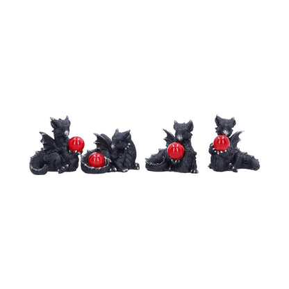 Midnight Treasures Set of 4 Dragon Figurines 5.5cm 8