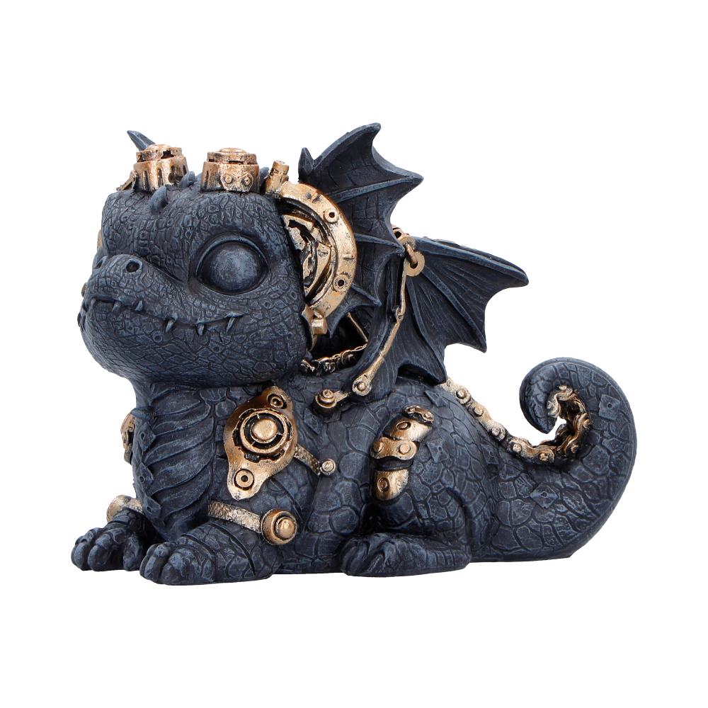Gearling Black Steampunk Dragon 14.6cm 2