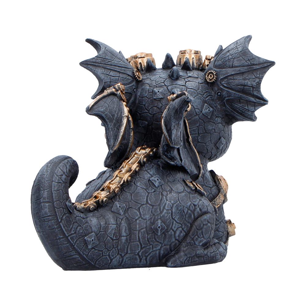 Gearling Black Steampunk Dragon 14.6cm 4