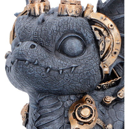 Gearling Black Steampunk Dragon 14.6cm 5