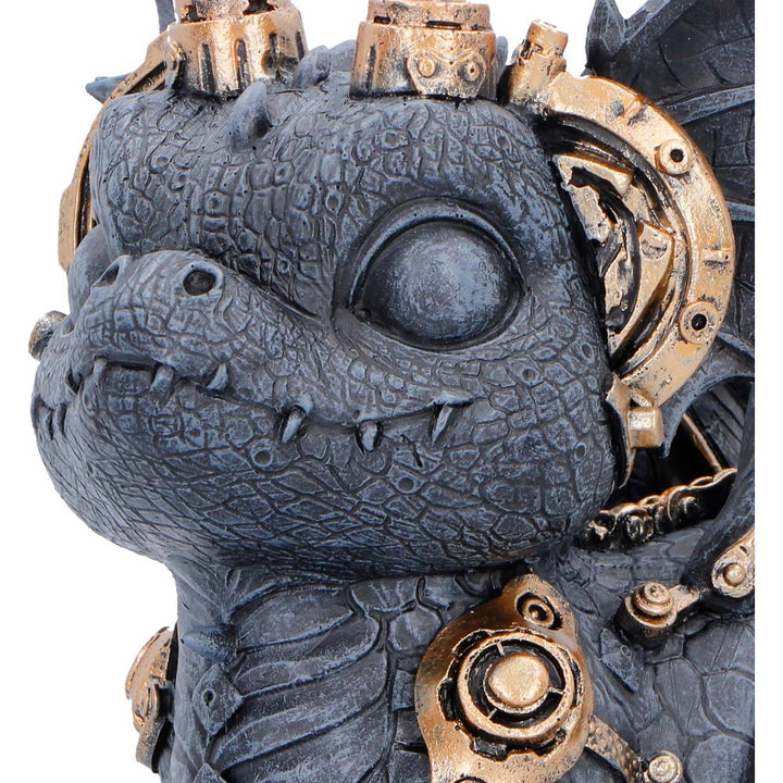 Gearling Black Steampunk Dragon 14.6cm