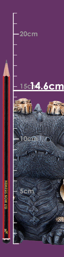 Gearling Black Steampunk Dragon 14.6cm 8