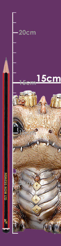 Gearling Gold Steampunk Dragon 15cm 8
