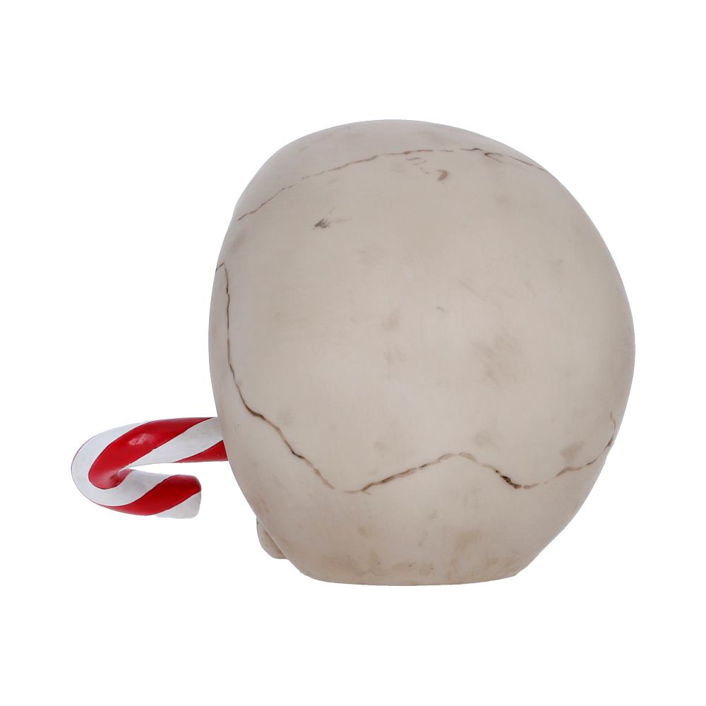 Frostbite Candy Cane LED Skull Figurine 12cm 3