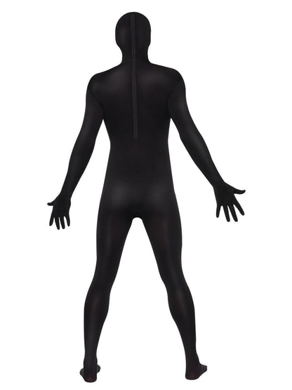 Second Skin Suit Adult Black Morph Party Jumpsuit 3