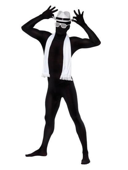 Second Skin Suit Adult Black Morph Party Jumpsuit 4
