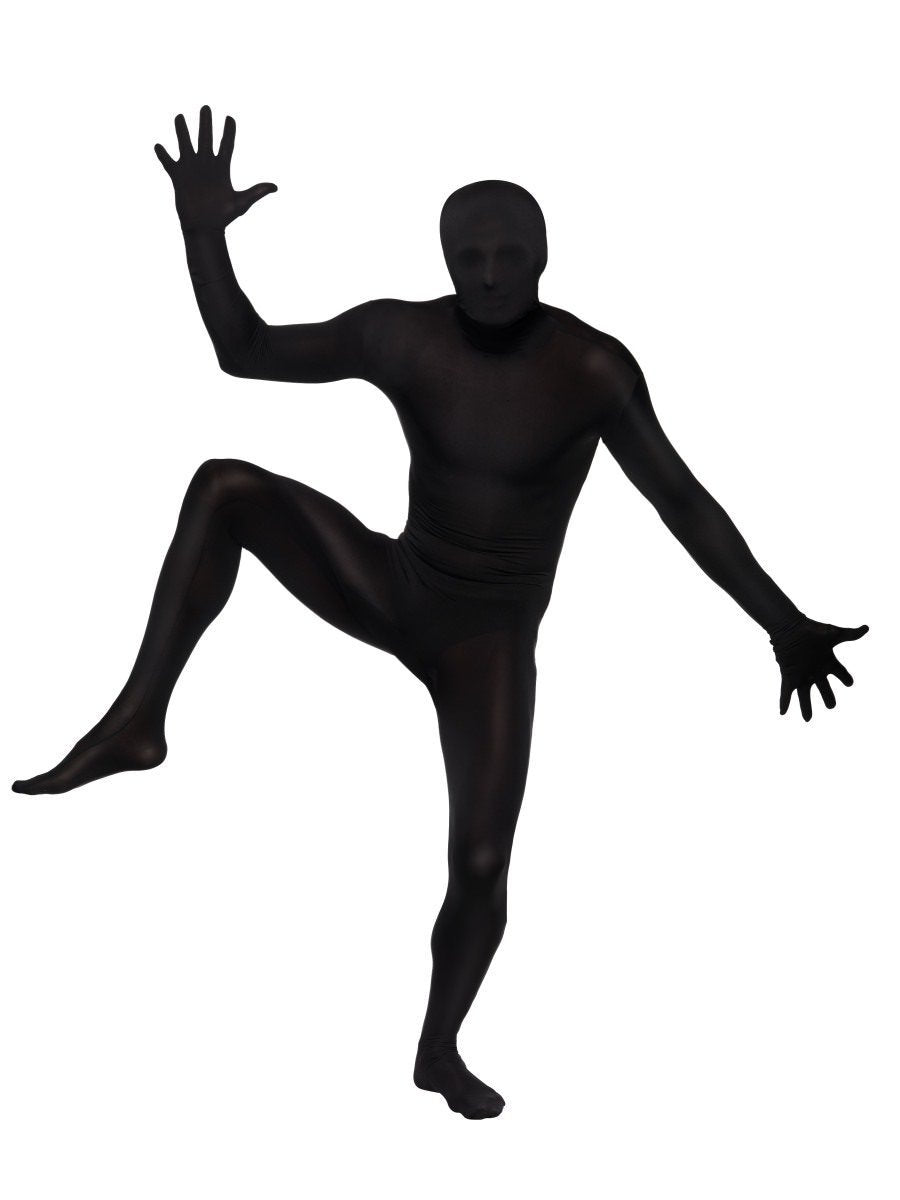 Second Skin Suit Adult Black Morph Party Jumpsuit 7