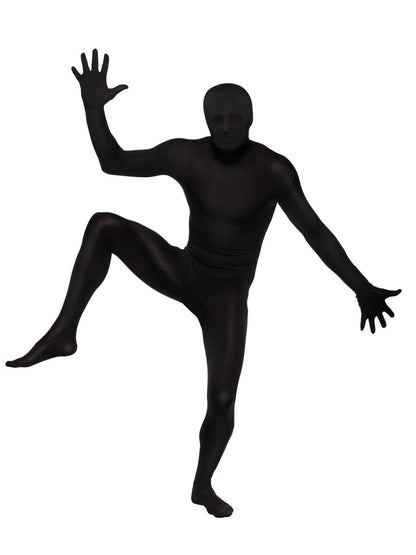 Second Skin Suit Adult Black Morph Party Jumpsuit 7