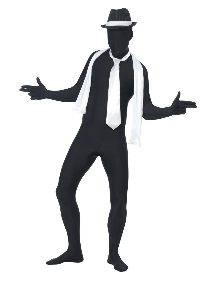 Second Skin Suit Adult Black Morph Party Jumpsuit 9
