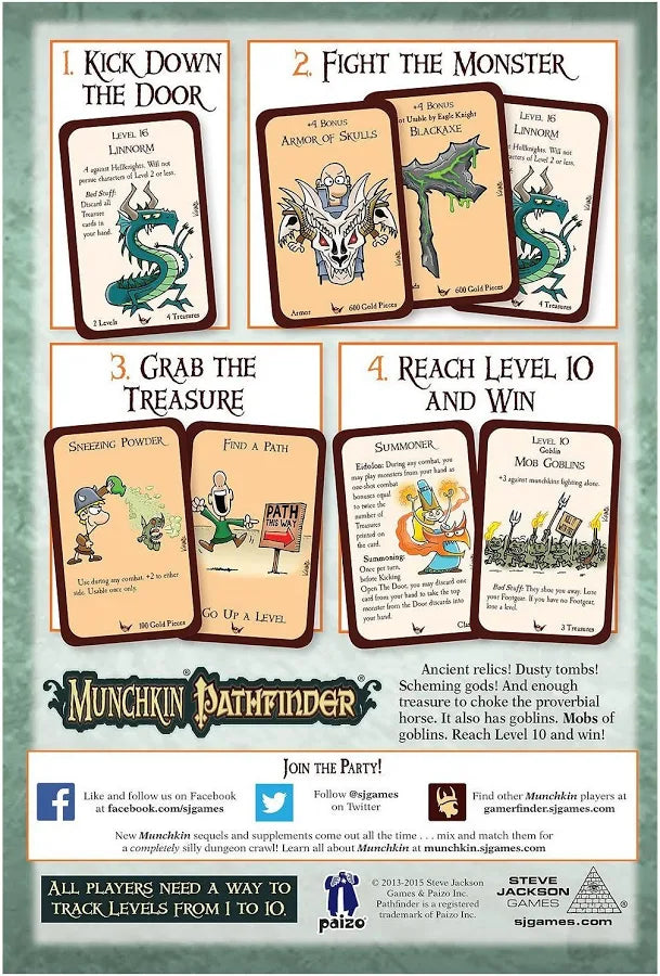Munchkin Pathfinder Fantasy Card Game