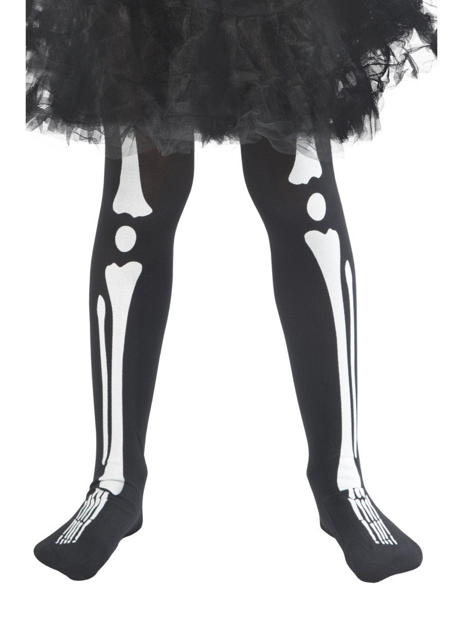 Skeleton Tights Child Black Halloween Costume Accessory 1