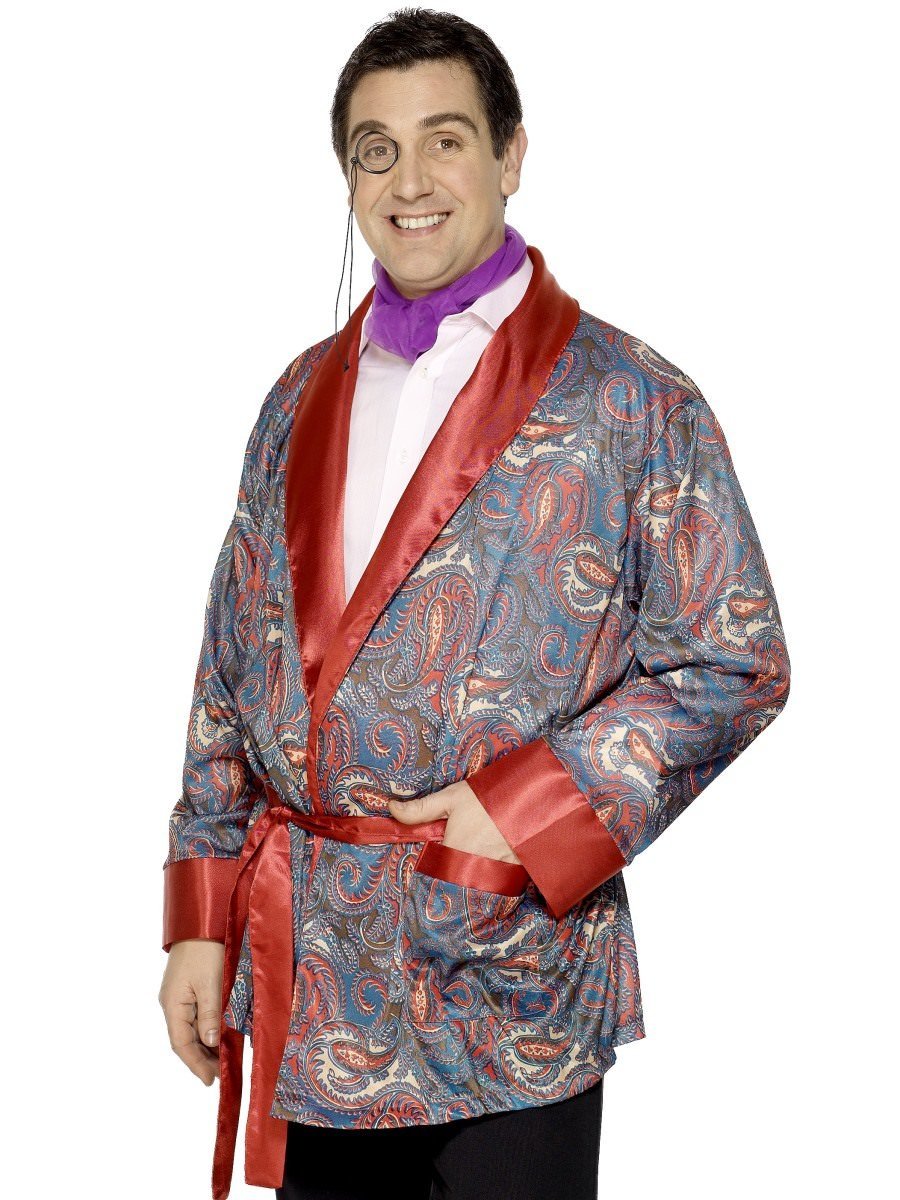 Smoking Jacket Adult Paisley Pattern