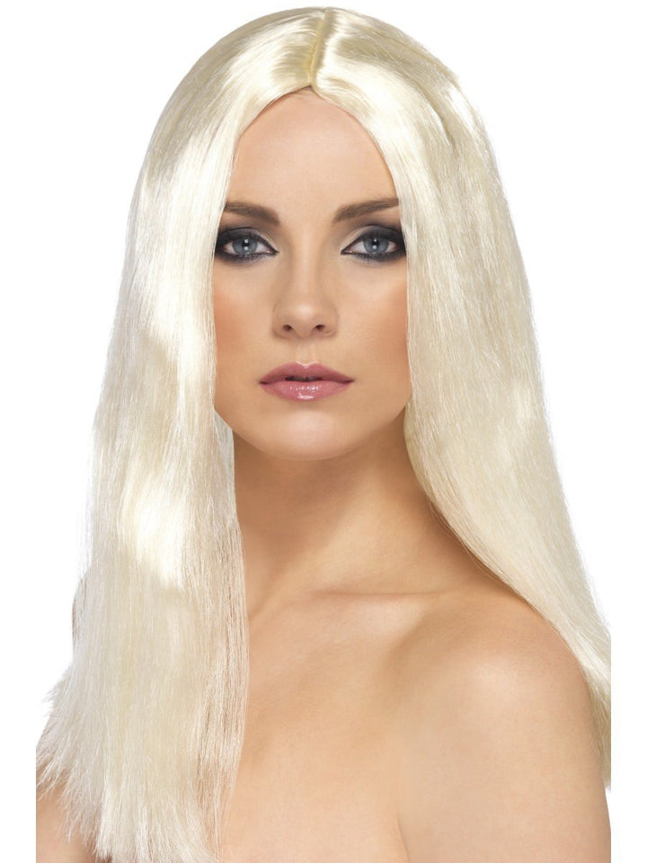 Star Style Wig Adult Blonde 44cm Long Straight Hair