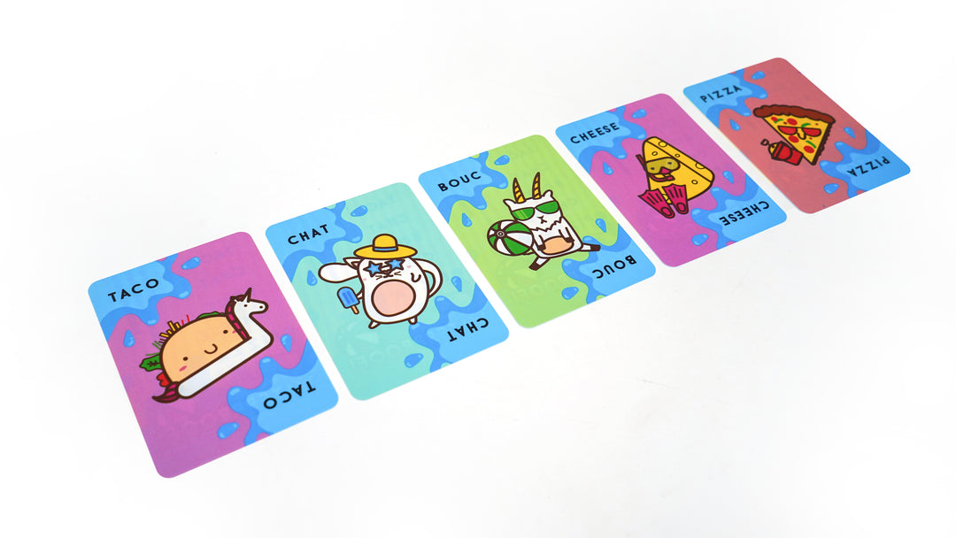 Taco Cat Goat Cheese Pizza Waterproof Board Game by Blue Orange