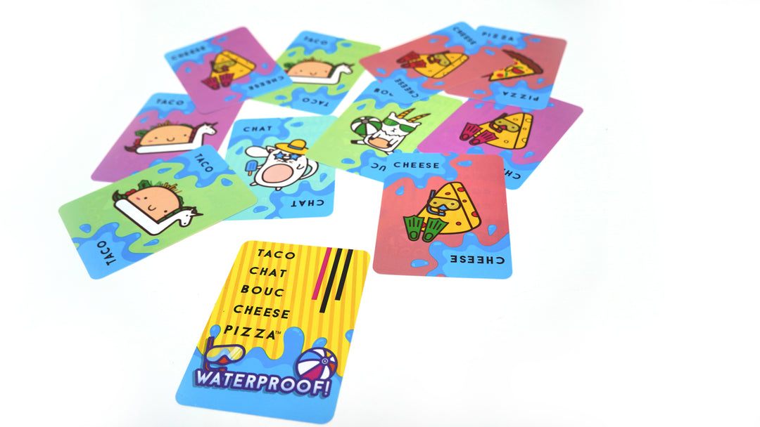 Taco Cat Goat Cheese Pizza Waterproof Board Game by Blue Orange