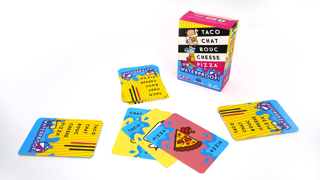 Taco Cat Goat Cheese Pizza Waterproof Board Game by Blue Orange