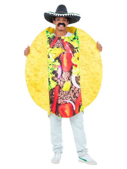 Taco Costume Adult Mexican Food Outfit Fiesta Dress up Tabard 2