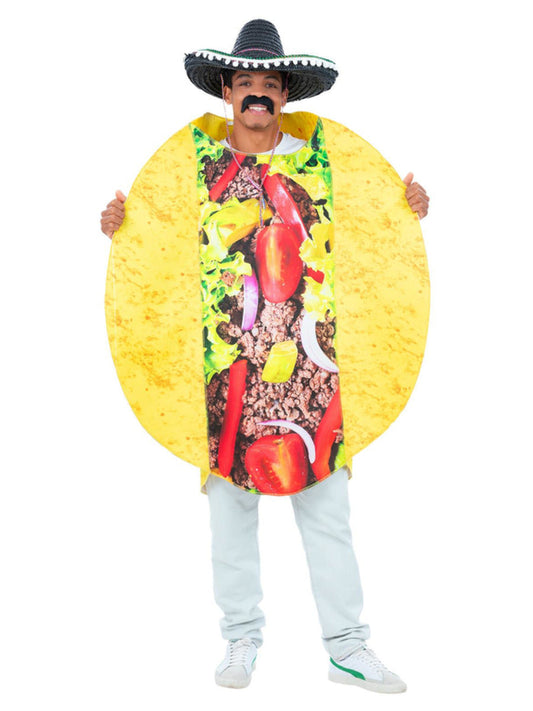 Taco Costume Adult Mexican Food Outfit Fiesta Dress up Tabard 2