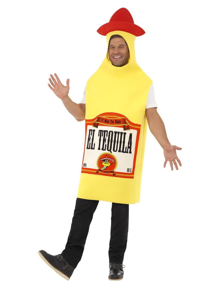 Tequila Bottle Costume Adult Yellow