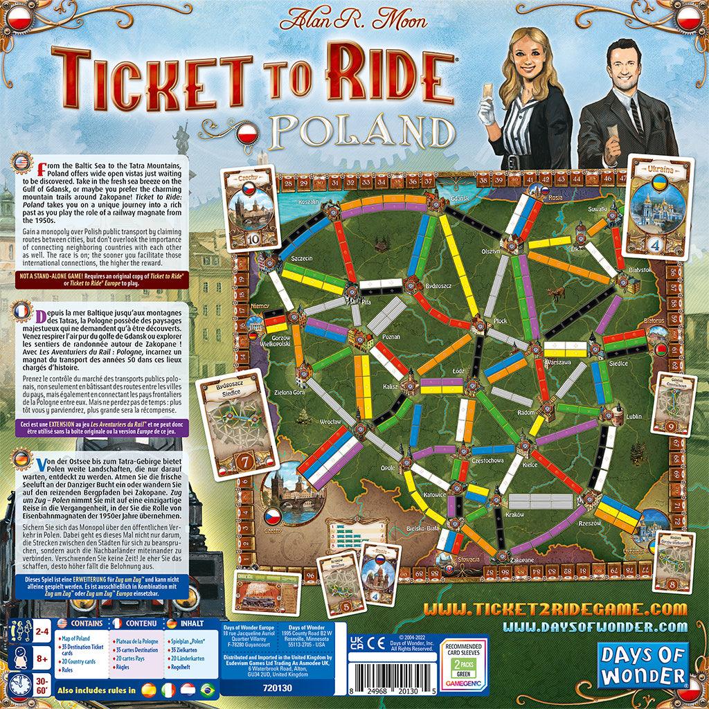 Ticket to Ride Poland Map Collection Board Game