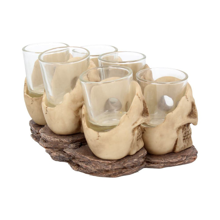 Six Shooter 10cm Skulls Shot Glass Set of 6 5