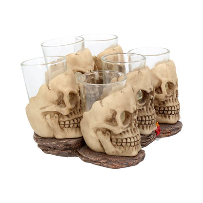 Six Shooter 10cm Skulls Shot Glass Set of 6 6