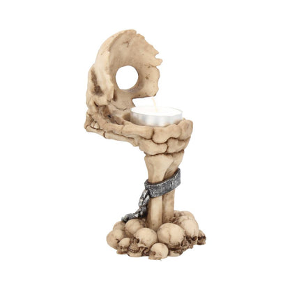 Deliberation Skull Tealight Holder 15.5cm 3