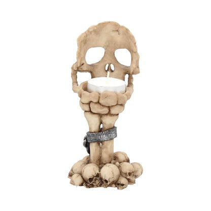 Deliberation Skull Tealight Holder 15.5cm 4