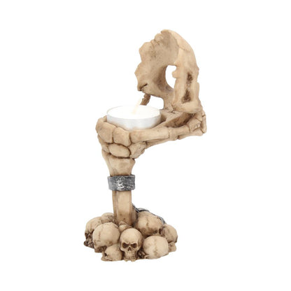 Deliberation Skull Tealight Holder 15.5cm 5