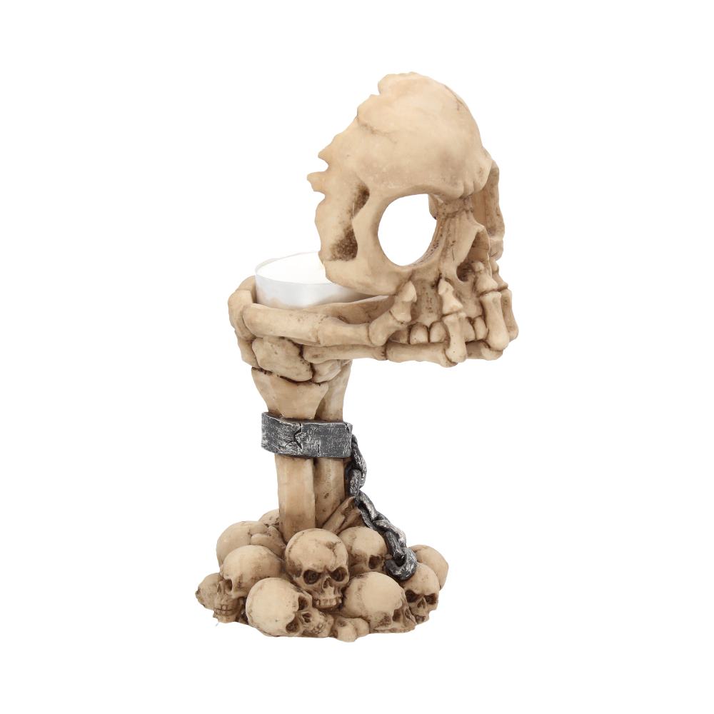 Deliberation Skull Tealight Holder 15.5cm 6