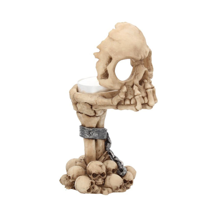 Deliberation Skull Tealight Holder 15.5cm 6