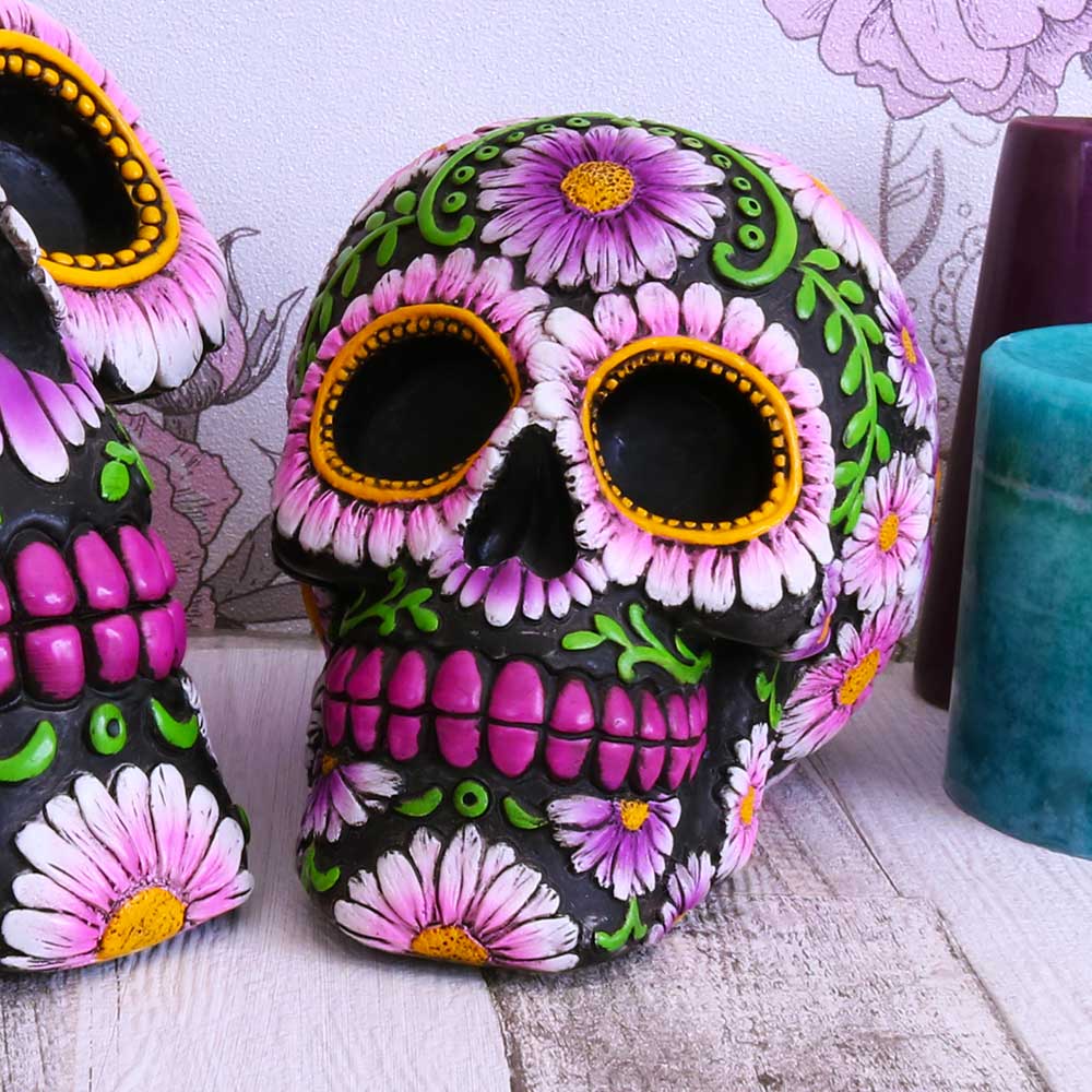 Sugar Petal Calavera Skull 14.5cm Day of the Dead 7
