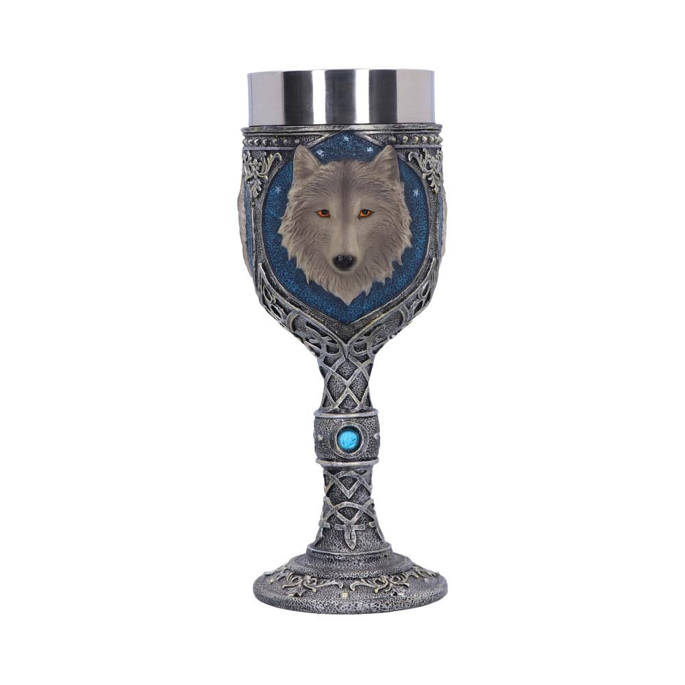 Lone Wolf Grey Animal Goblet 19.5cm Drinking Cup 3