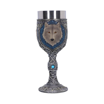 Lone Wolf Grey Animal Goblet 19.5cm Drinking Cup 3